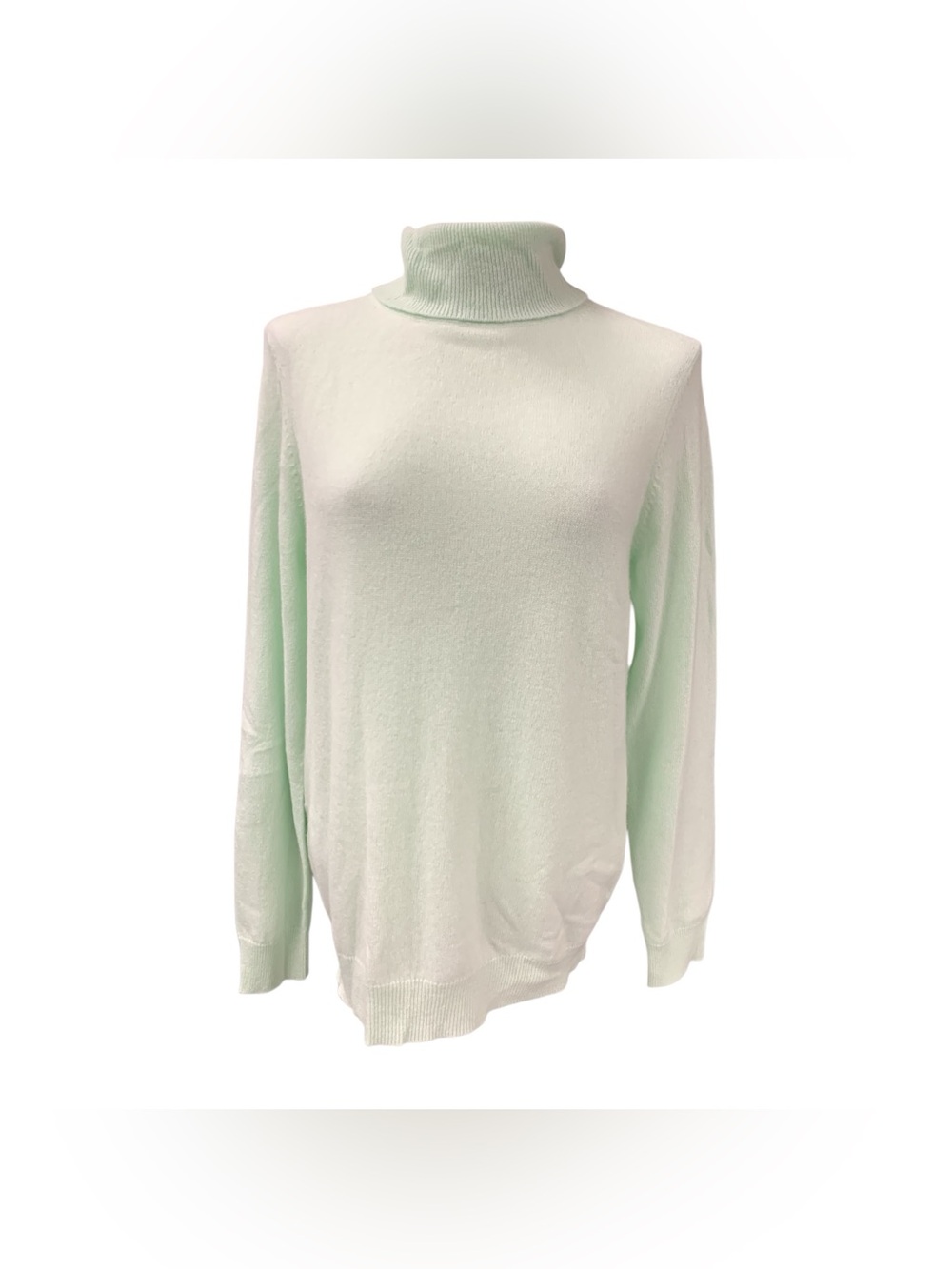 Charter Club Cashmere Mint Green Turtleneck Sweater Size L